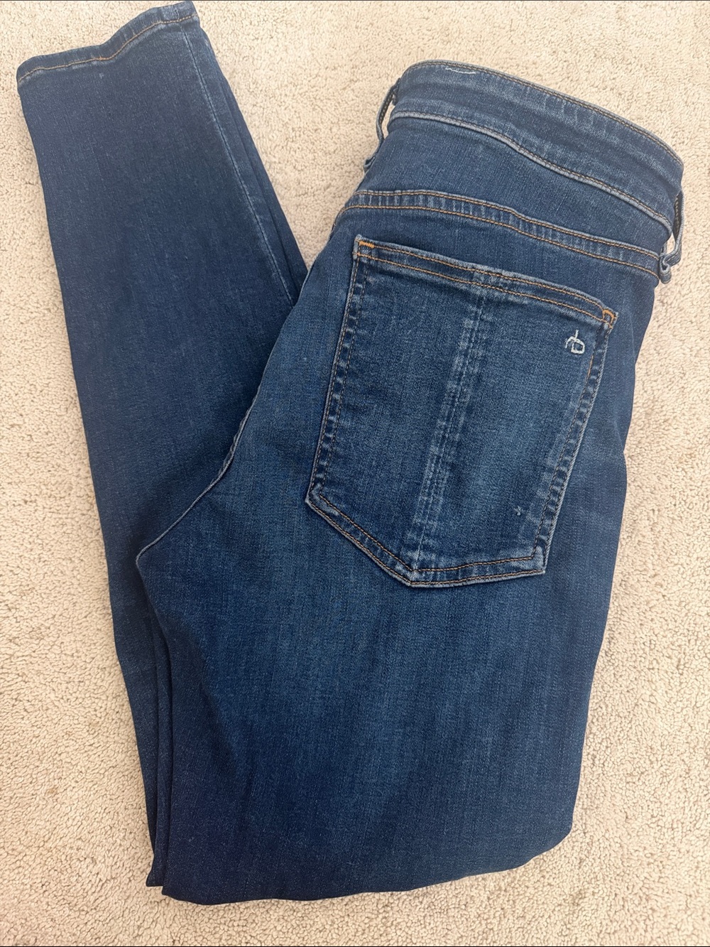 Rag and Bone Women’s Dark Blue Slim Jeans